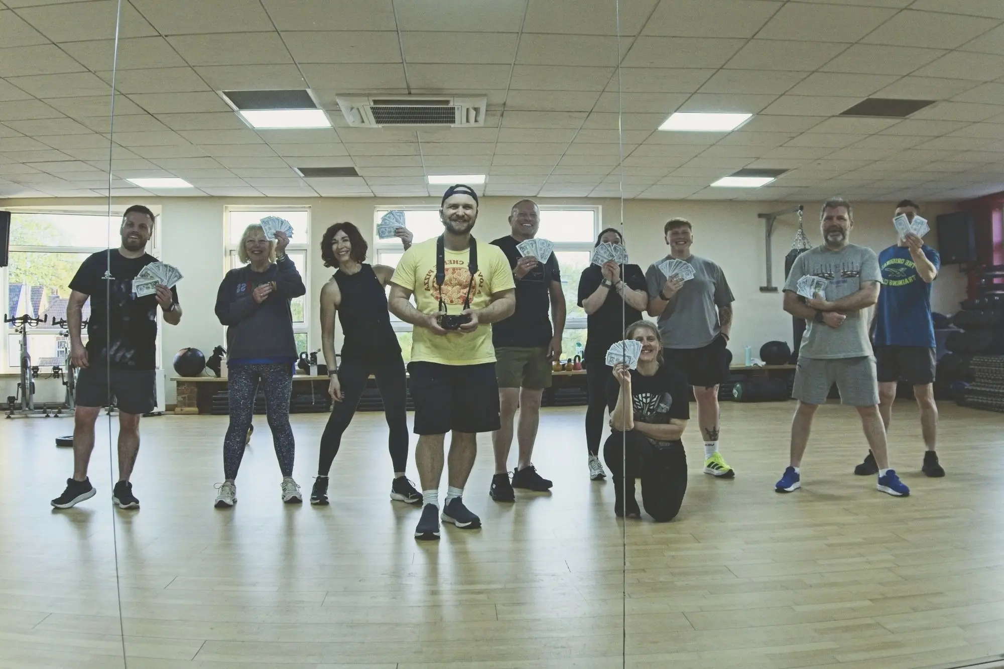 A group of Trimwise members together in the studio
